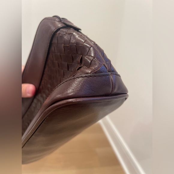 Cole Haan Toiletry Bag NWT Brown Weave Shaver Bag Basket Weave Makeup Kit Flaws - Picture 16 of 16